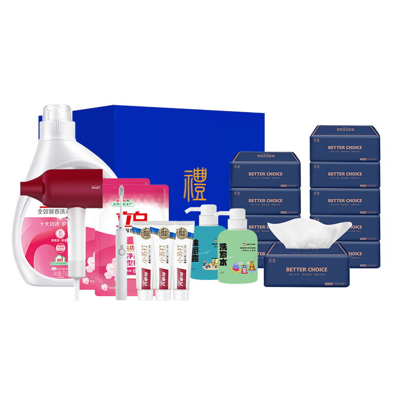【京东同款】【京东同款】立白大满贯-爱的关怀组合 白色【正品保证】