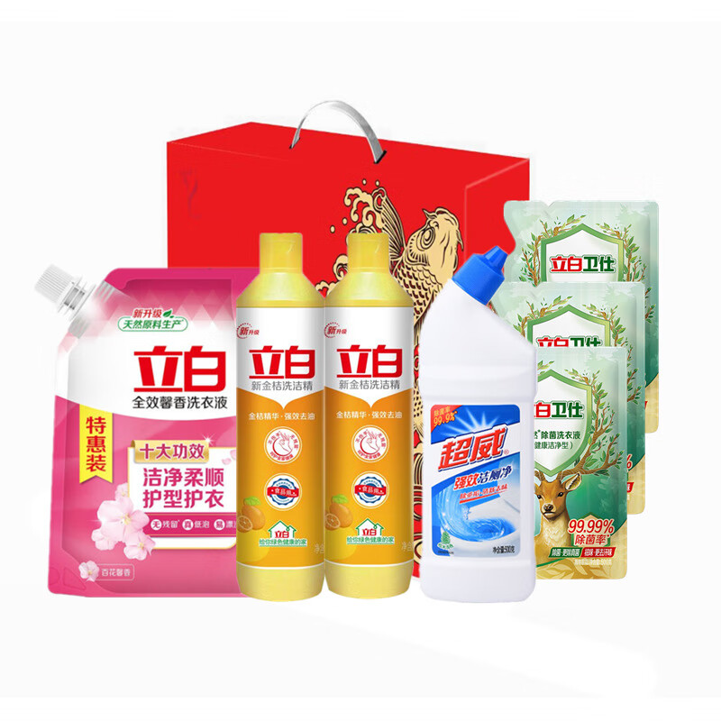 【京东同款】【京东同款】立白清洁洗护组合套装-A款 红色【正品保证】