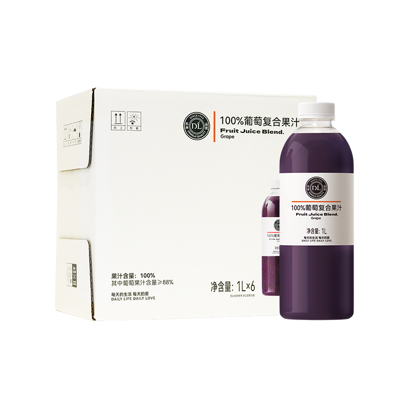 DL100%葡萄复合果汁1L/瓶
